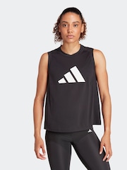 Черный - Спортивная майка с логотипом adidas Train Essentials - Изображение 1 из 6