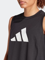 Черный - Спортивная майка с логотипом adidas Train Essentials - Изображение 4 из 6