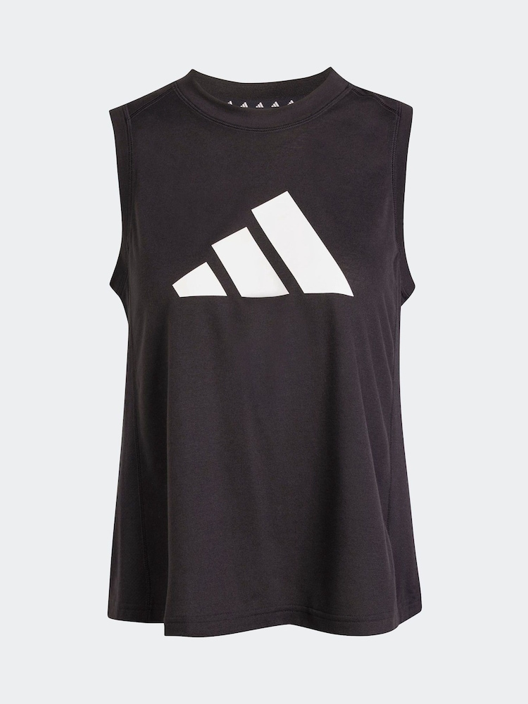 Черный - Спортивная майка с логотипом adidas Train Essentials - Изображение 6 из 6