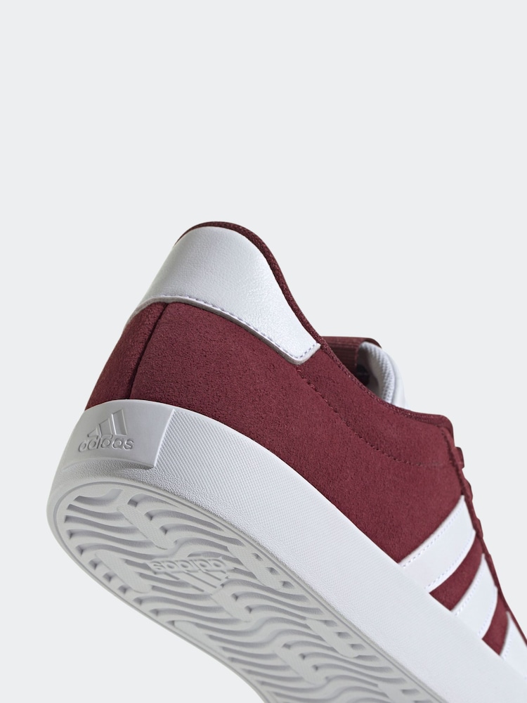 adidas Red VL Court Trainers - Image 15 of 15