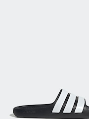 adidas Black Adilette Flow Slides - Image 1 of 9