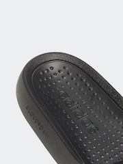 adidas Black Adilette Flow Slides - Image 7 of 9