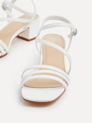 Linzi White Afia Strappy Block Heel Sandals - Image 4 of 5
