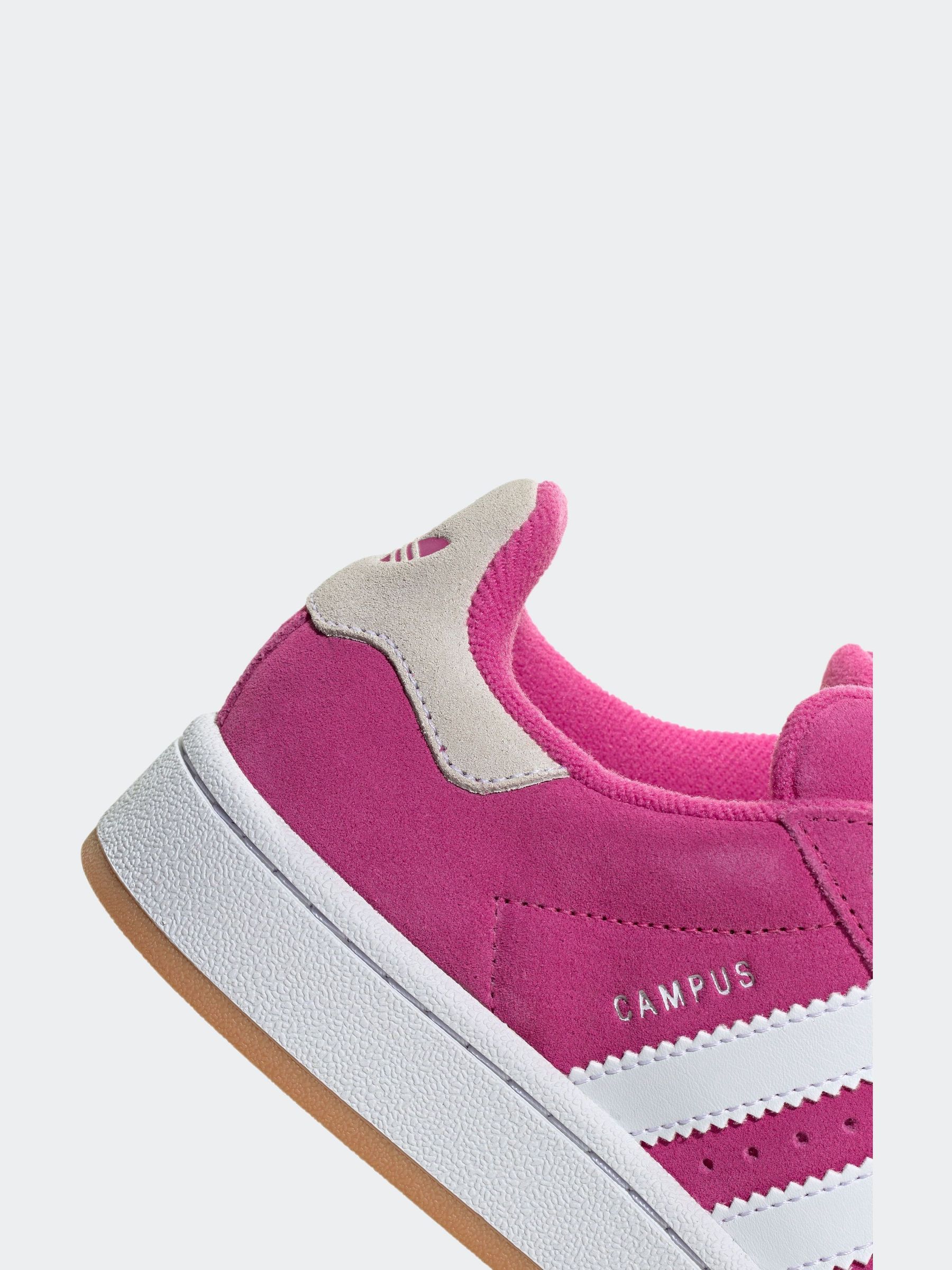 Adidas originals campus trainer in pale grey with pink sole outlet