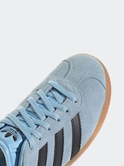 adidas Originals Blue Junior Gazelle Trainers - Image 11 of 14