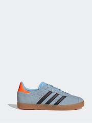 adidas Originals Blue Junior Gazelle Trainers - Image 15 of 16