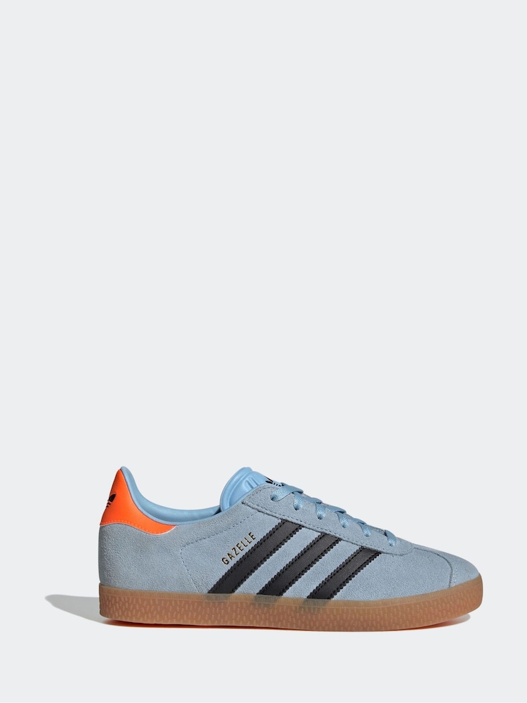 adidas Originals Blue Junior Gazelle Trainers - Image 15 of 16
