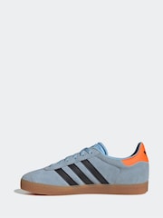adidas Originals Blue Junior Gazelle Trainers - Image 16 of 16
