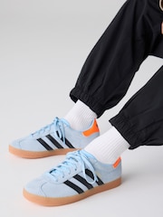 adidas Originals Blue Junior Gazelle Trainers - Image 8 of 14