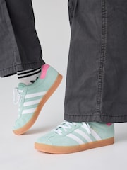 adidas Originals Green Gazelle Trainers - Image 1 of 11