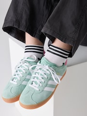 adidas Originals Green Gazelle Trainers - Image 3 of 11