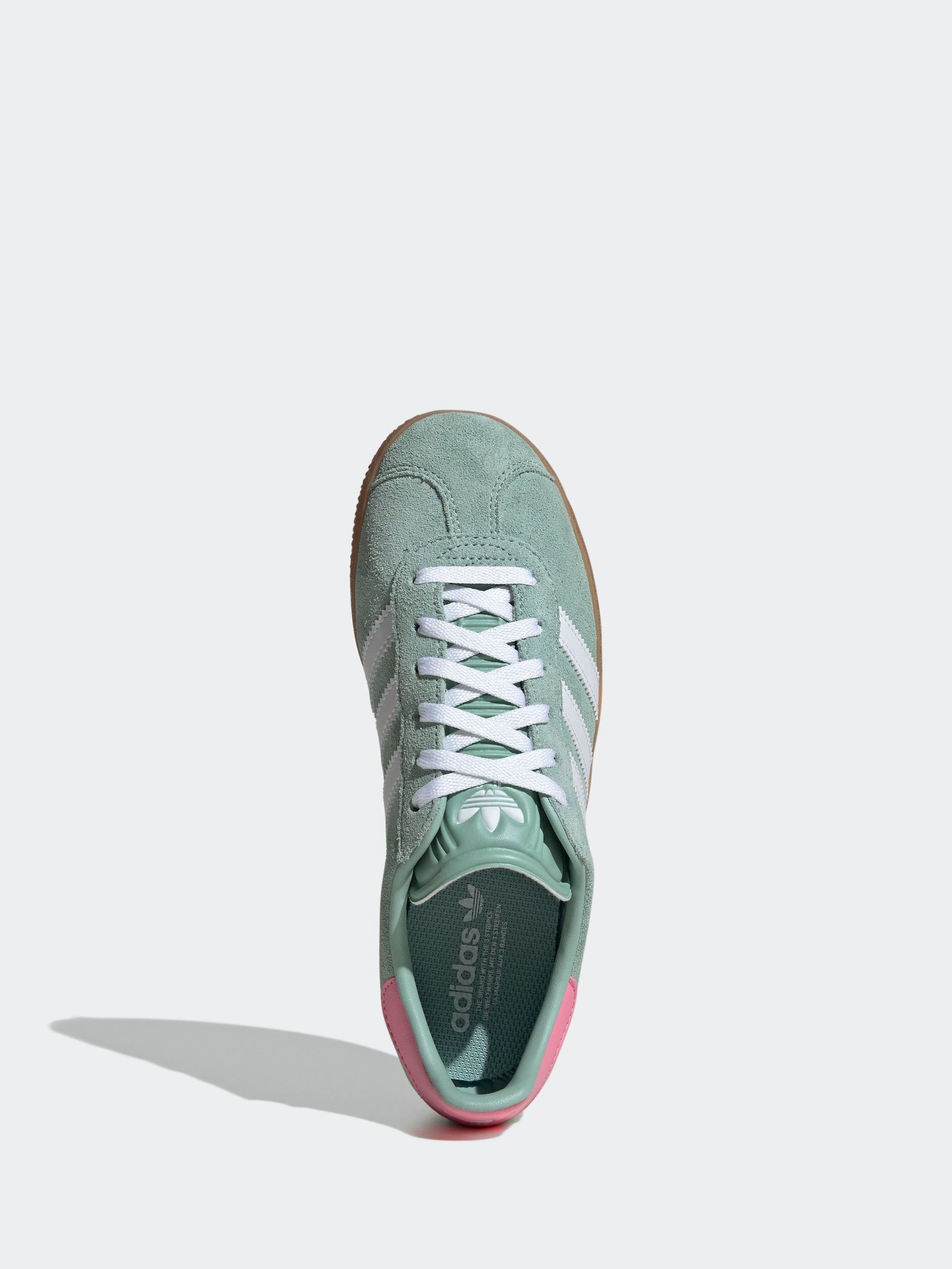 Buy adidas Originals Green Gazelle Trainers from Next Luxembourg