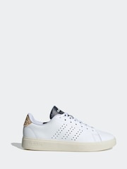 adidas White adidas Advantage Animal Trainers - Image 1 of 5