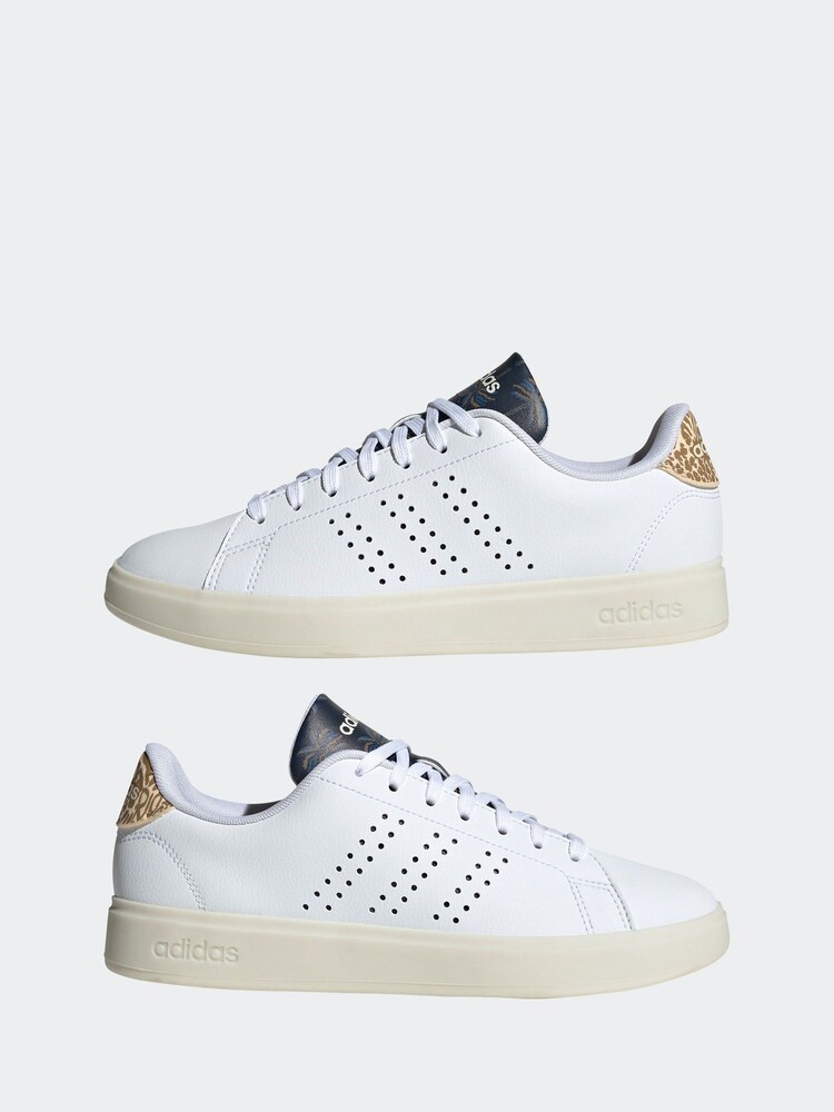 adidas White adidas Advantage Animal Trainers - Image 15 of 15