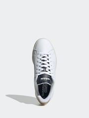 adidas White adidas Advantage Animal Trainers - Image 2 of 5