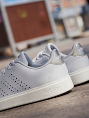 adidas Grey adidas Advantage Animal Trainers - Image 9 of 16