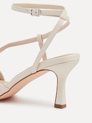 Linzi Nude Cassie Wide Fit Mid Heel Strappy Sandals With Ankle Strap - Image 5 of 5