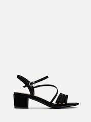 Linzi Black Afia Strappy Block Heel Sandals - Image 2 of 5