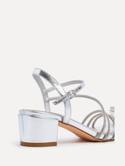 Linzi Silver Riri Diamante Embellished Strappy Heels - Image 4 of 5