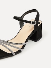 Linzi Black Wide Fit Mariah Embellished Heeled Sandals - Image 5 of 5