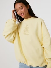 Skinnydip Disney Embroidered Castle Sweatshirt - Attēls 1 no 4