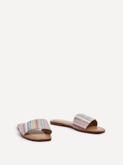 Linzi Multi Tranquil Weaved Multi Coloured Flat Sandals - Image 3 of 5