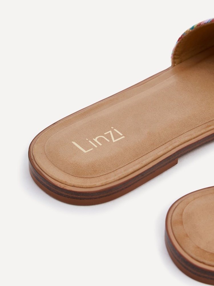 Linzi Multi Tranquil Weaved Multi Coloured Flat Sandals - Image 5 of 5