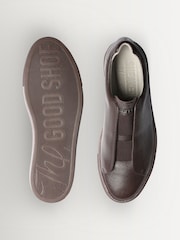 Grenson Brown Softie Grain Trainers - Image 3 of 3