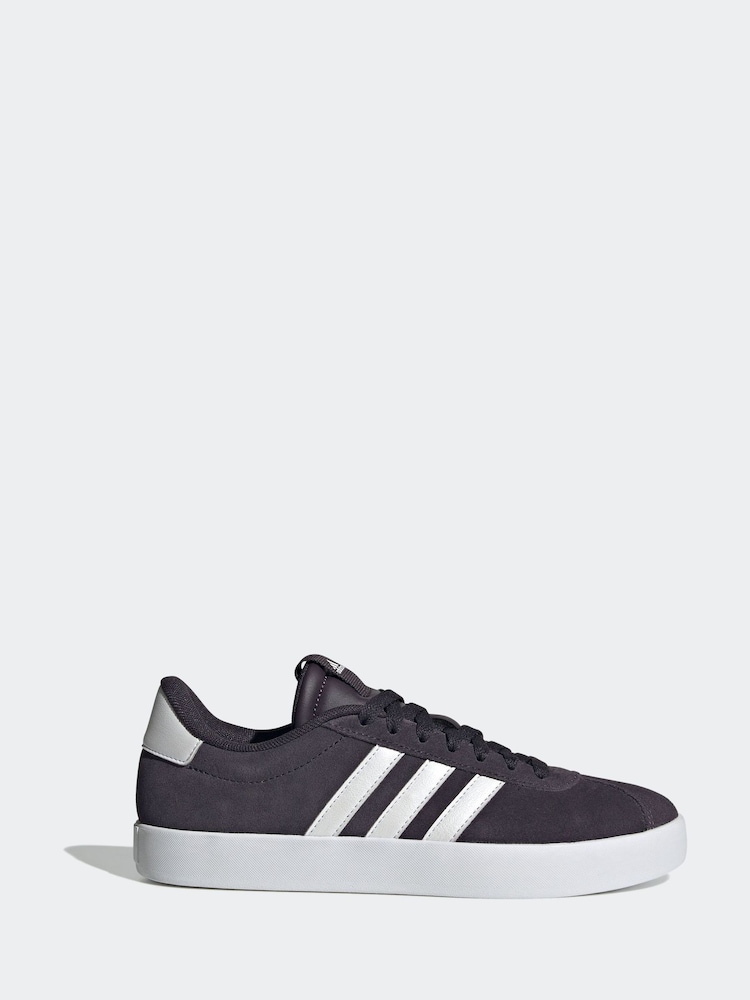 adidas Black Chrome VL Court 3.0 Trainers - Image 1 of 8