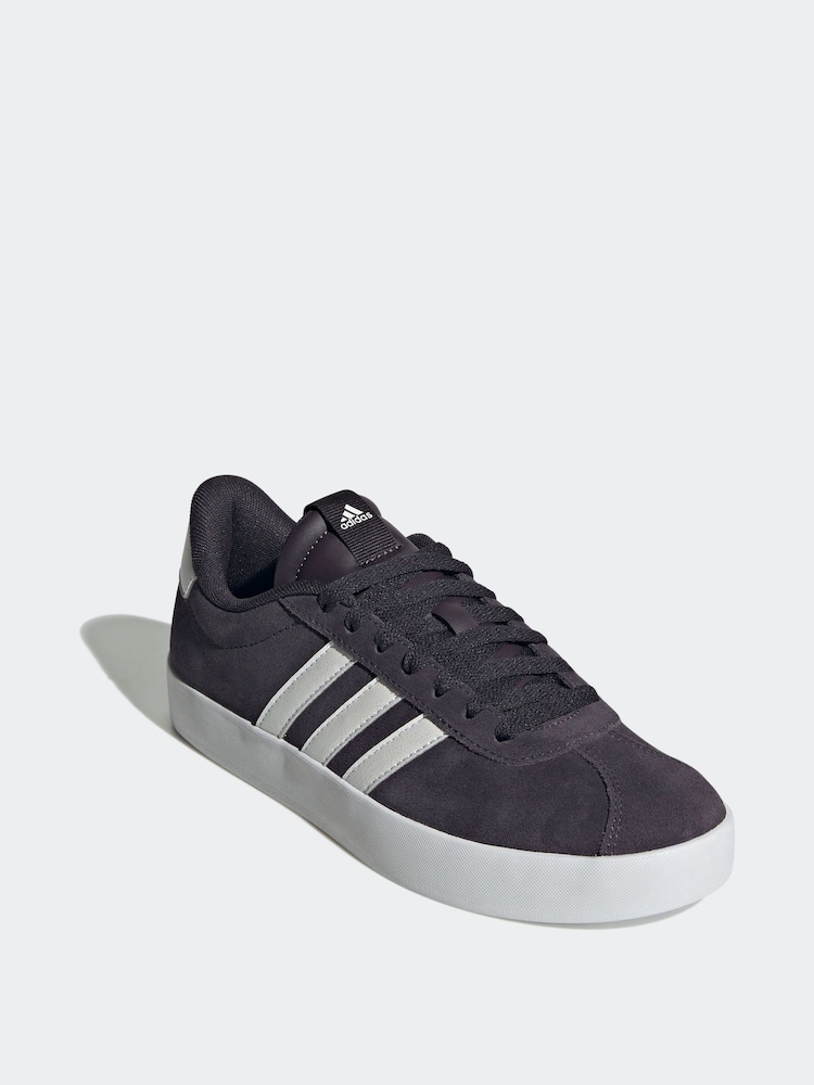 adidas Black Chrome VL Court 3.0 Trainers - Image 3 of 8