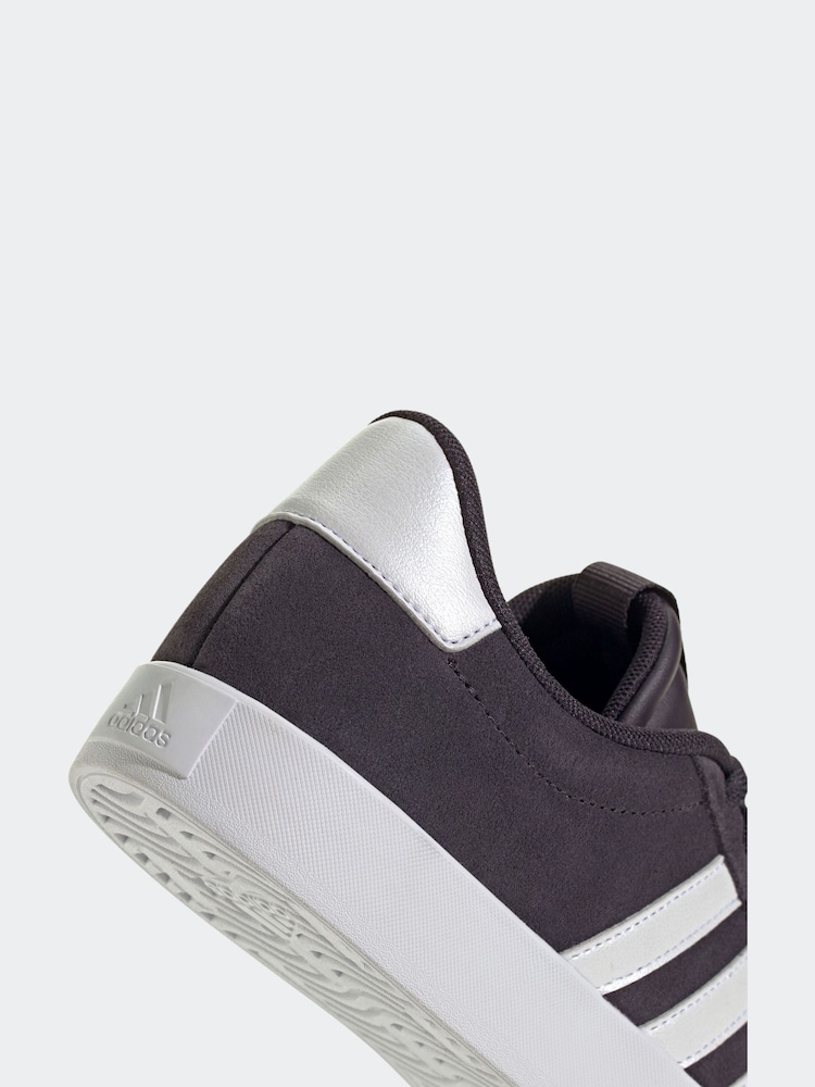adidas Black Chrome VL Court 3.0 Trainers - Image 8 of 8