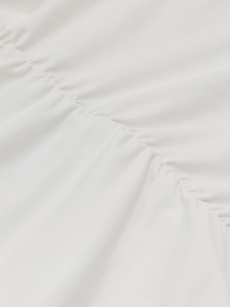 Branco - Blusa sem mangas Reiss Harri com decote quadrado e franzido - Imagem 6 de 6