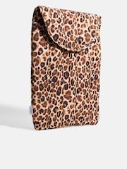 Skinnydip Black Leopard Print Laptop Sleeve - Image 5 of 5