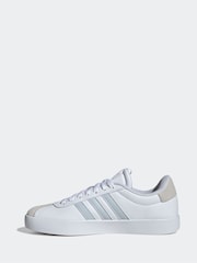 adidas Grey/white VL Court 3.0 Trainers - Image 2 of 8