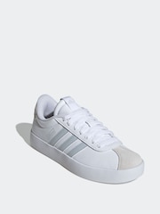 adidas Grey/white VL Court 3.0 Trainers - Image 3 of 8