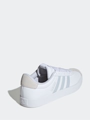 adidas Grey/white VL Court 3.0 Trainers - Image 4 of 8