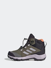 adidas Green Terrex Mid Gore-Tex Waterproof Hiking Boots - Image 2 of 9