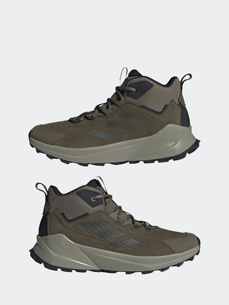 أخضر - adidas Terrex Trailmaker 2.0 Leather Hiking Shoes - Image 7 of 11