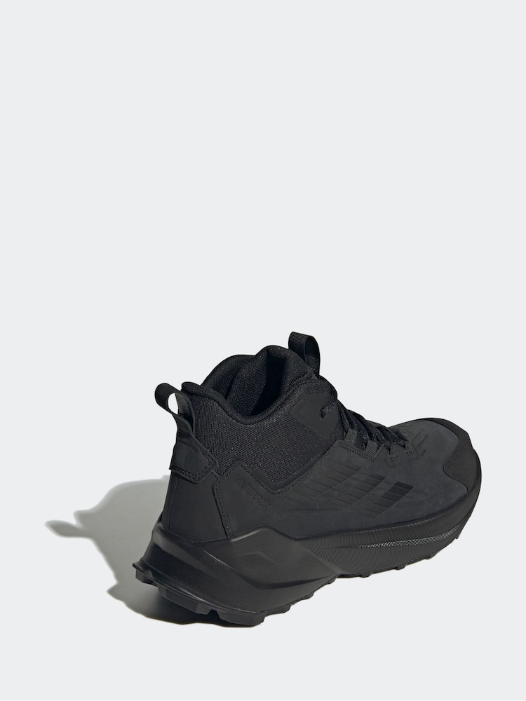 أسود - adidas Terrex Trailmaker 2.0 Leather Hiking Shoes - Image 4 of 10