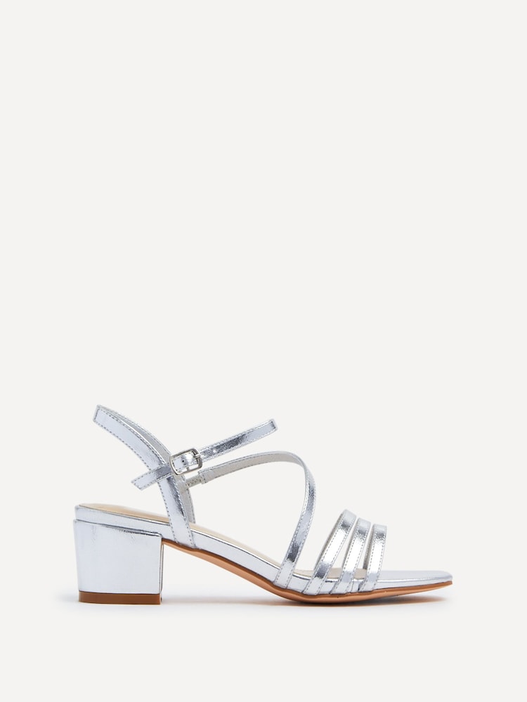 Silber - Linzi Afia Riemchensandalen mit Blockabsatz - Bild 2 von 5 Silber - Linzi Afia Riemchensandalen mit Blockabsatz - Bild 2 von 5