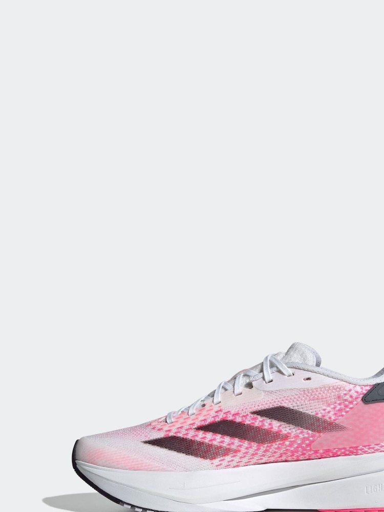 adidas White/Pink Adizero SL2 Shoes - Image 14 of 16