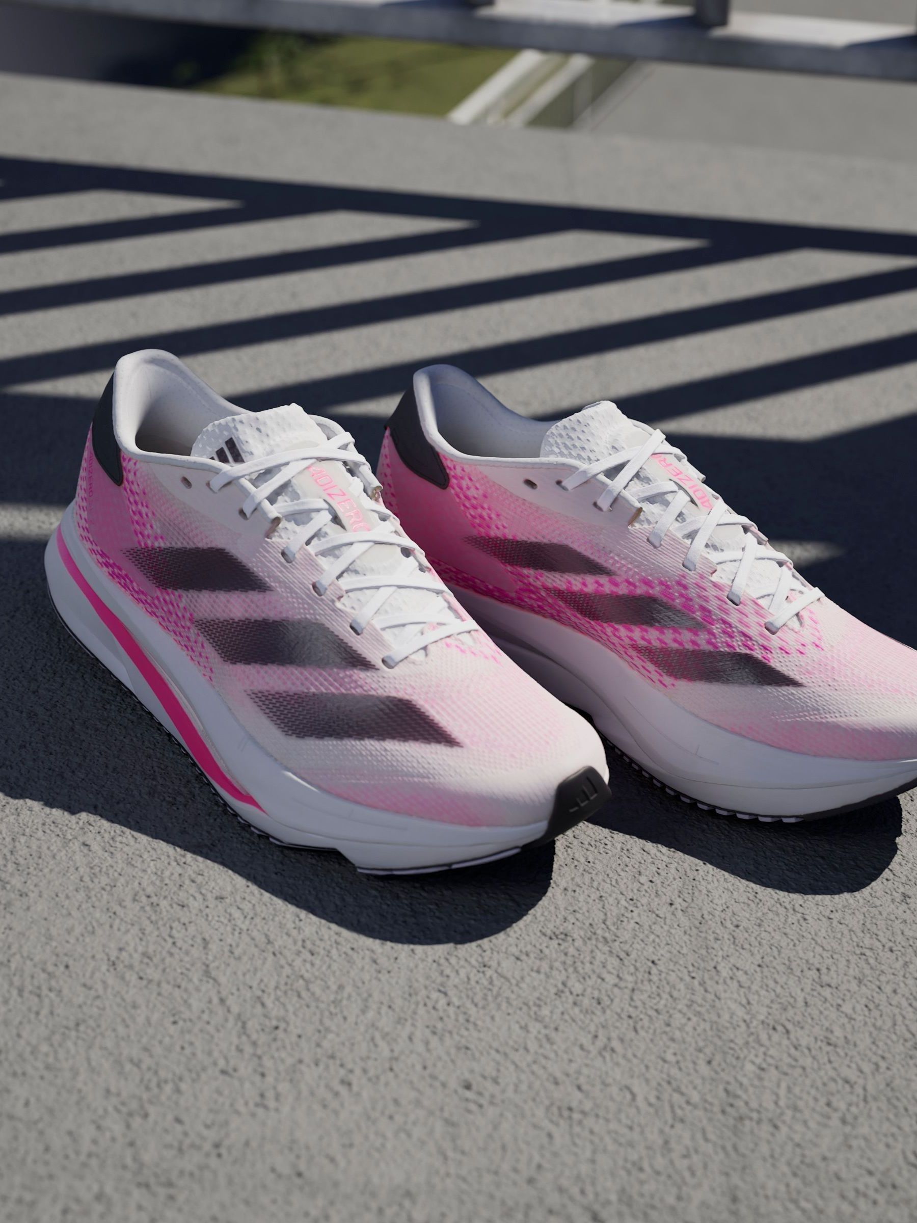 adidas White Pink Adizero SL2 Shoes