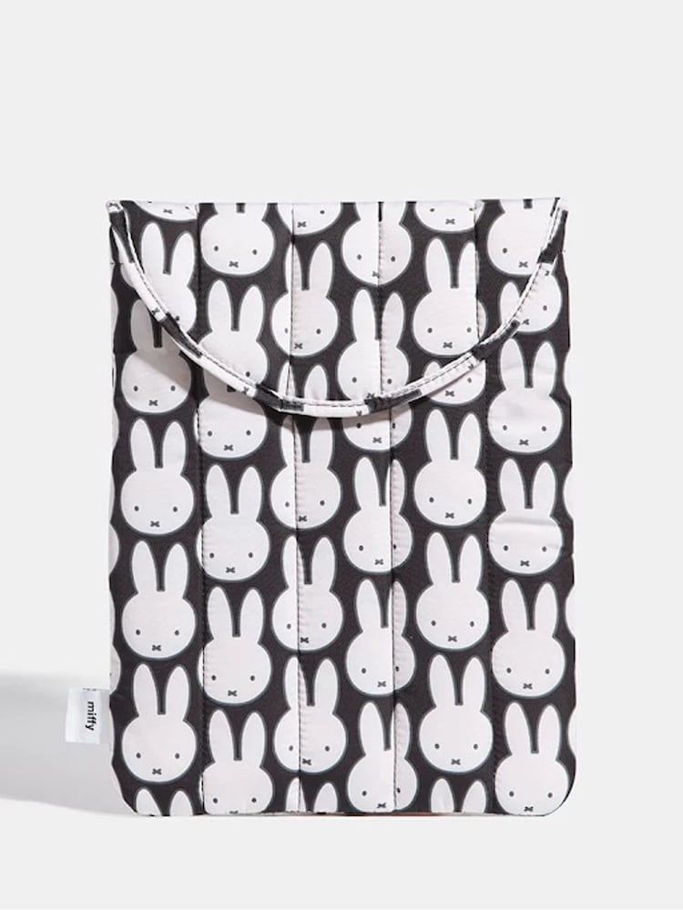Skinnydip Black Miffy x Skinnydip Laptop Sleeve Bag - Image 1 of 5 Skinnydip Black Miffy x Skinnydip Laptop Sleeve Bag - Image 1 of 5