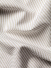 Cream - Pieguļošs piegriezums - Charles Tyrwhitt svītrains, elastīgs, mazgāts Oksfordas krekls ar pogām un mazgāšanu - Attēls 5 no 5