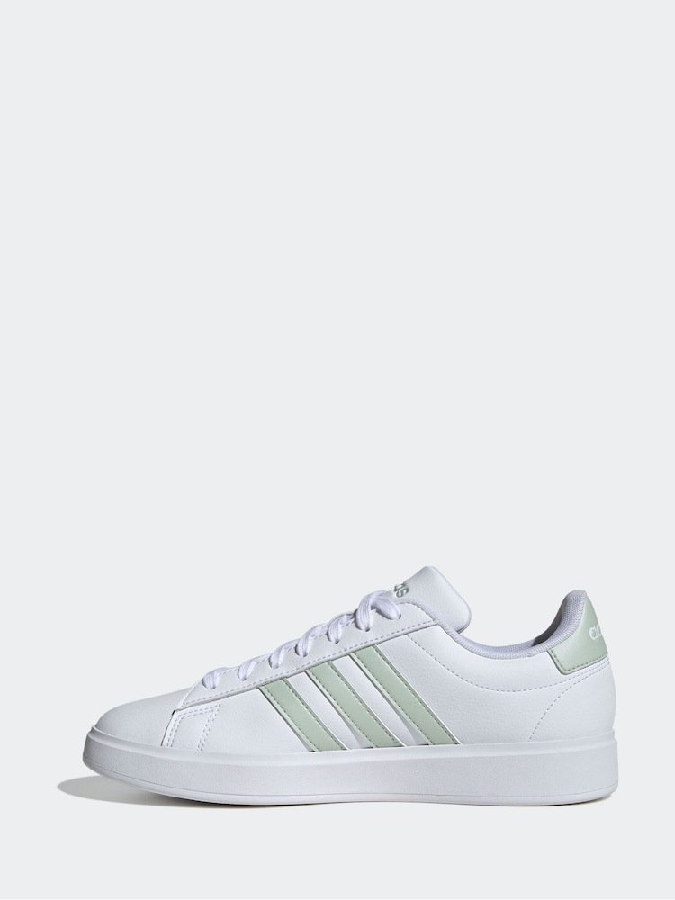 adidas green/white Grand Court 2.0 Trainers - Image 2 of 8