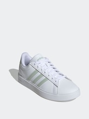 adidas green/white Grand Court 2.0 Trainers - Image 3 of 8