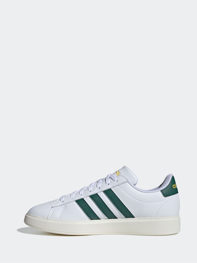 adidas Off White Grand Court 2.0 Trainers - Image 2 of 9