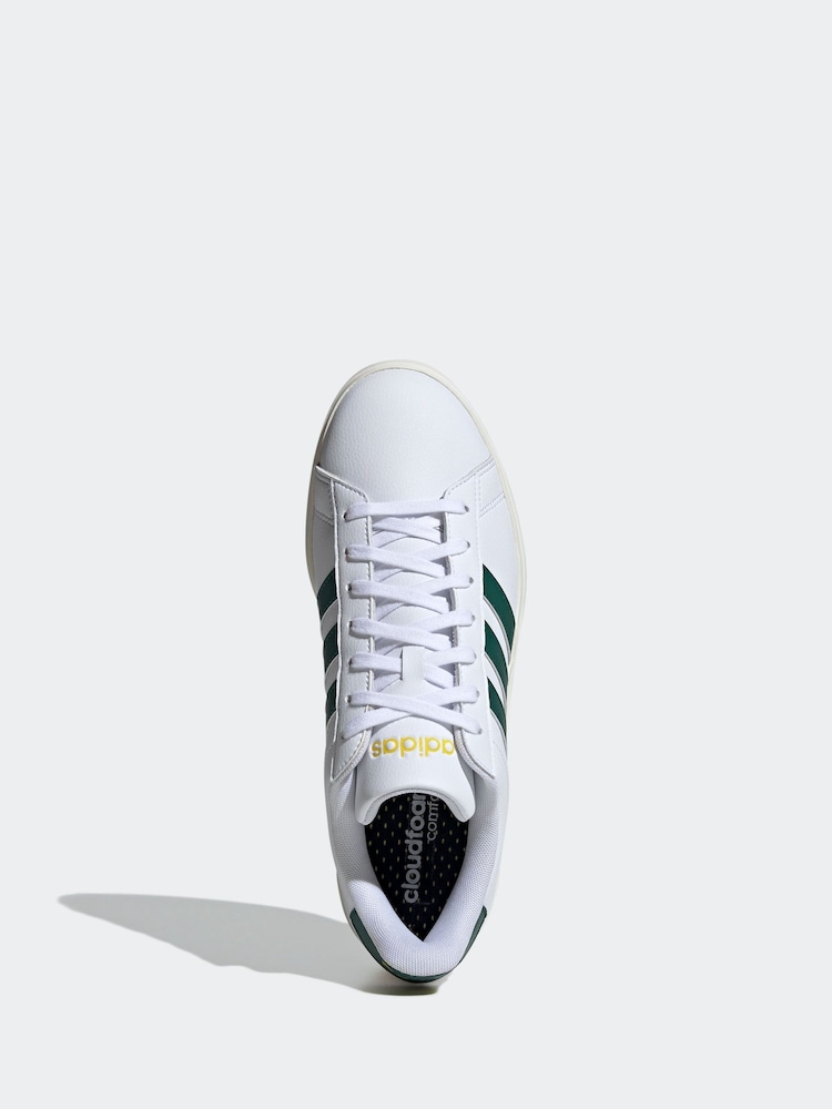 adidas Off White Grand Court 2.0 Trainers - Image 9 of 9