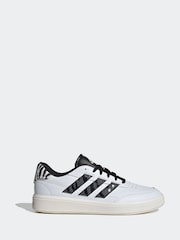 adidas Black/white adidas Court Block Animal Trainers - Image 1 of 8