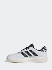 adidas Black/white adidas Court Block Animal Trainers - Image 2 of 8